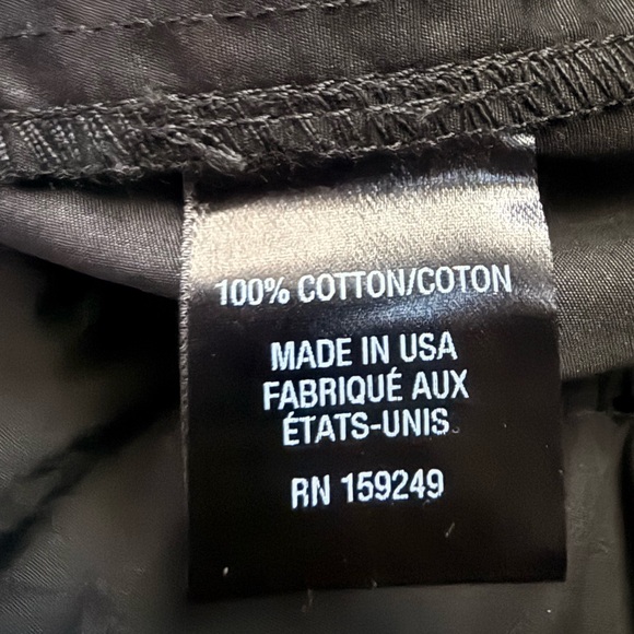 TWP Women’s Black Wide Leg Pants 100% Cotton Size M Made In USA Tie Waist - Picture 7 of 7